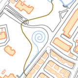 地図上に描かれた変わった図形