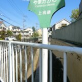 「山田川」の橋　上流域